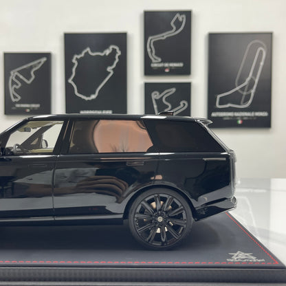 BBA MODEL 1/18 Land Rover Range Rover SVAutobiography Long Wheelbase — Gloss Black (Sealed Resin Model)