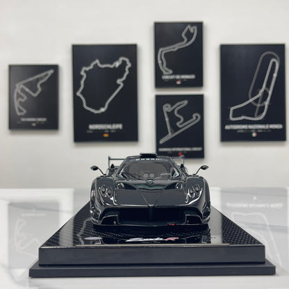 KASH MODEL 1/18 Pagani Zonda R Gloss Carbon Black KPZR002