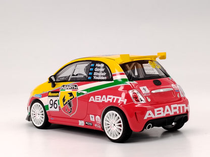 TOPSPEED 1/18 Abarth 695 #96 Red and Yellow Paint Resin Car Model