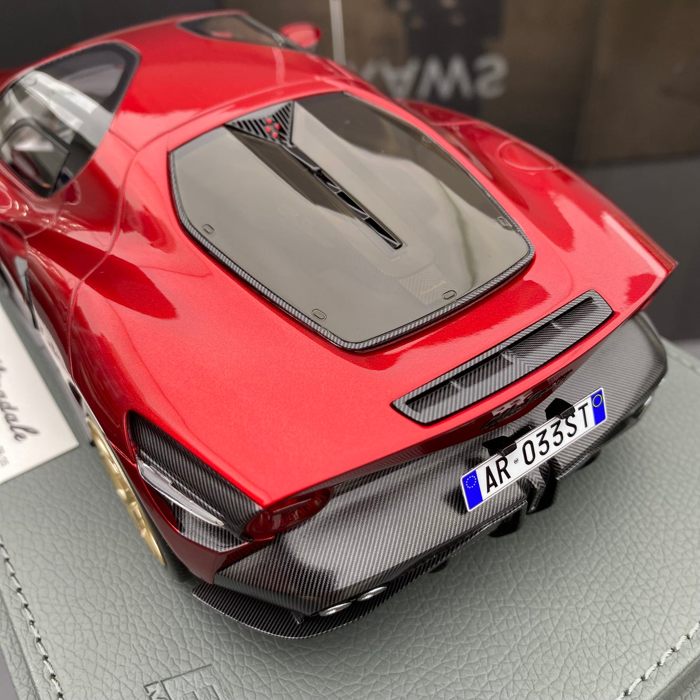BBR 1/18 Alfa Romeo 33 Stradale red simulated high-end car model ornaments