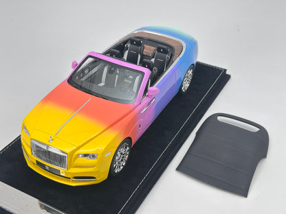HH Model 1/18 Rolls-Royce Dawn, Six-Color Car, Simulation Car Model