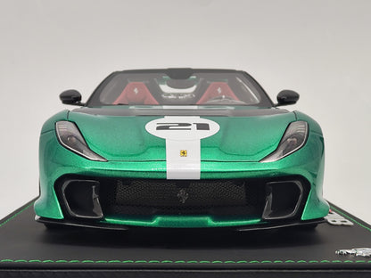 BBR 1/18 Ferrari 812 Competizione Jewel Green Limited Edition Model Car