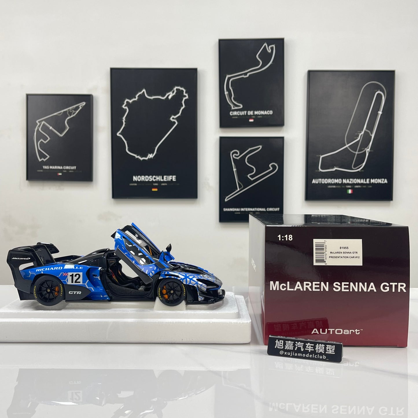 AUTOart 1/18 McLaren Senna GTR Blue #12 81955