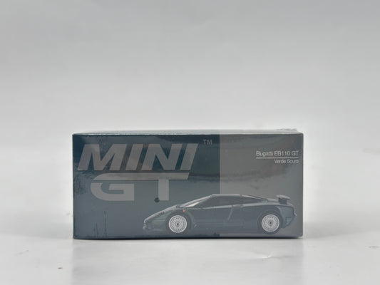 MINIGT 1/64 Bugatti EB110 GT Verde Scuro Dark Green Alloy Car Model MGT00968