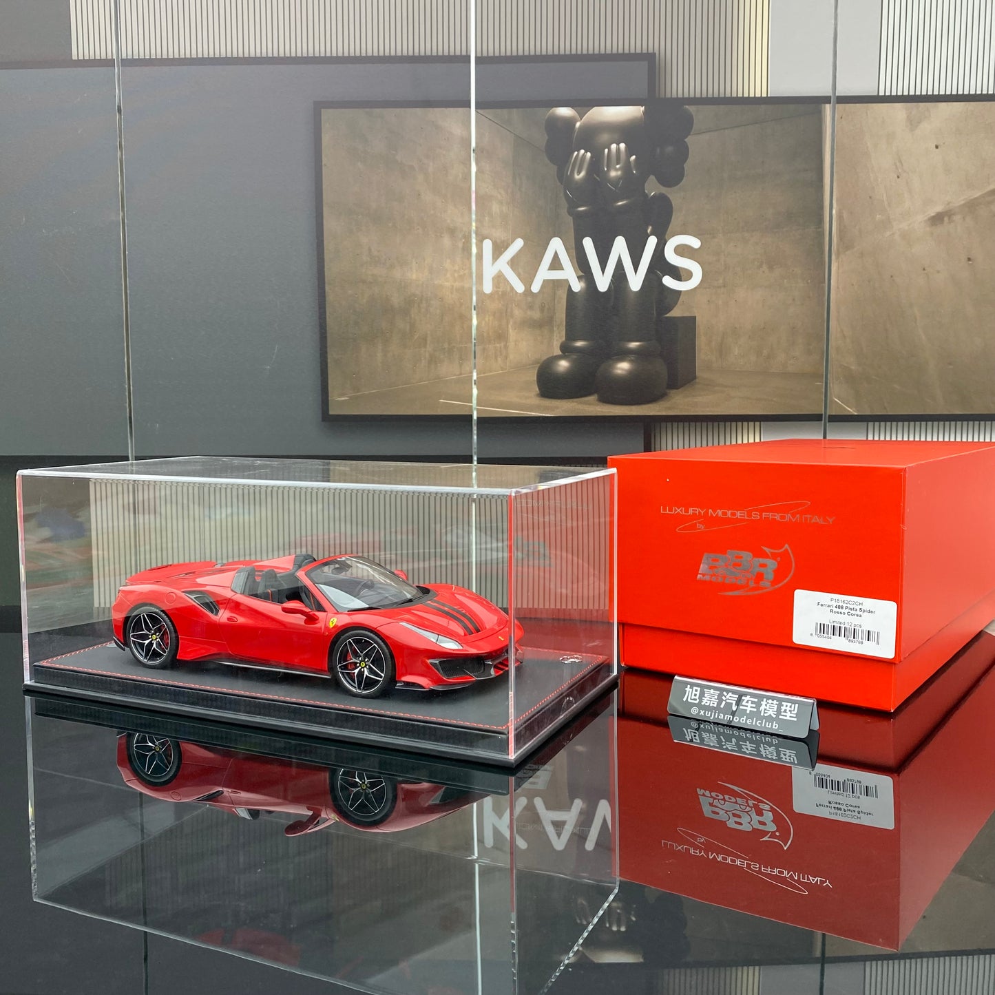 BBR 1/18 Ferrari 488 pista Spider convertible limited edition car model