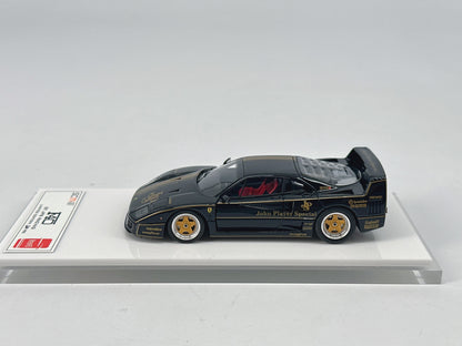 SCM 1/43 Ferrari F40 JPS Black Gold Paint Resin Model Car