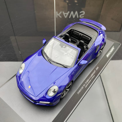 minichamps 1/18 Porsche 911 Turbo Convertible Alloy Closed Car Model
