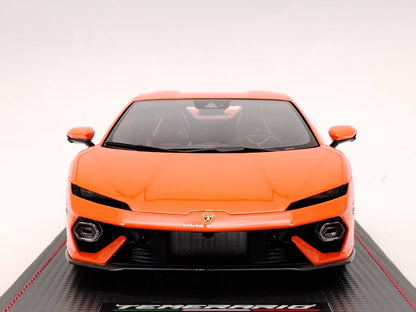 MR 1/18 Lamborghini New Calf Temerario Swift Orange Limited Model LAMBO062C