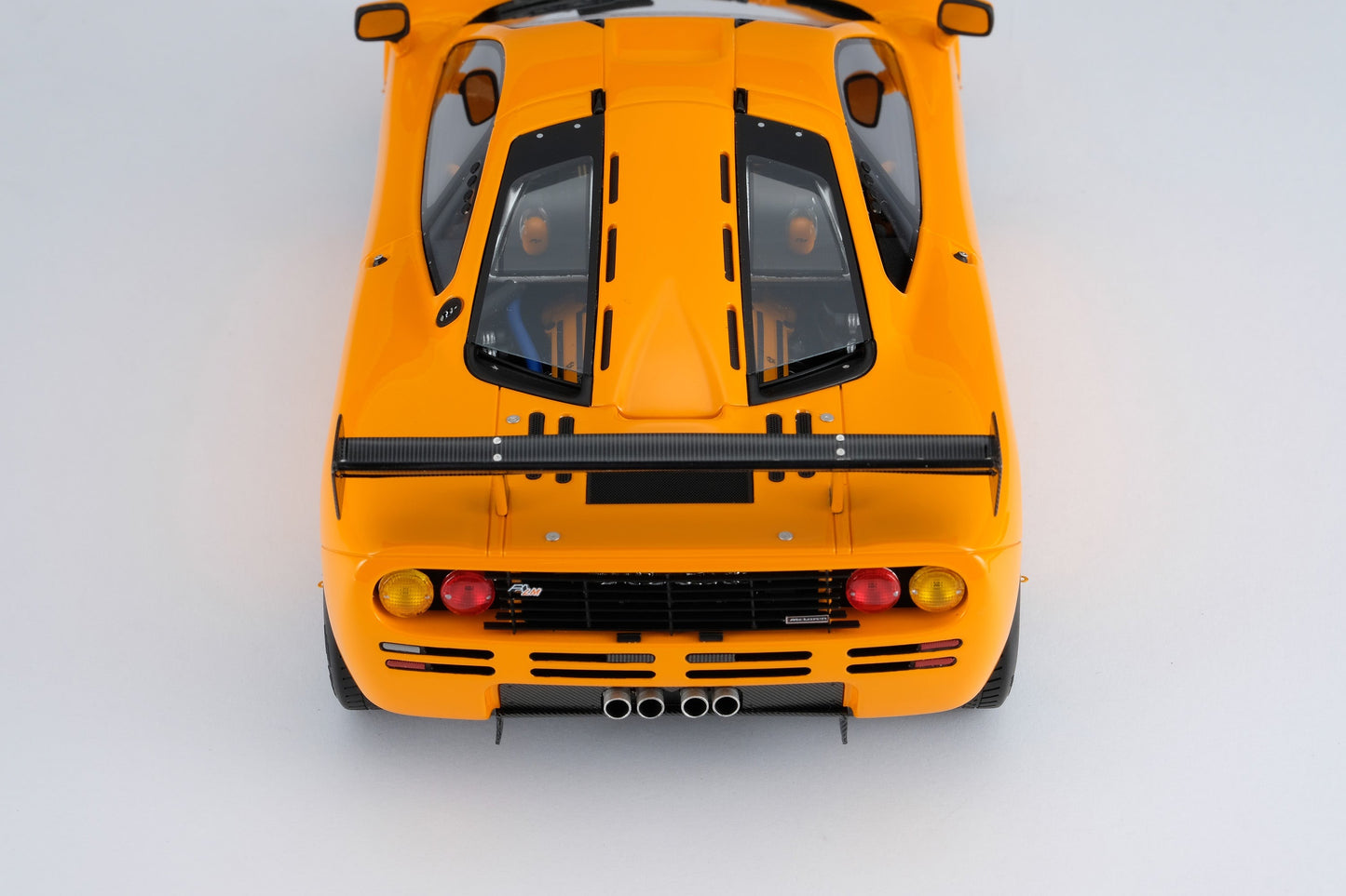 Amalgam 1/18 McLaren F1LM yellow simulation car model birthday gift ornament