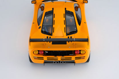 Amalgam 1/18 McLaren F1LM yellow simulation car model birthday gift ornament