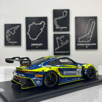 Spark 1/18 Porsche 911 (992) GT3 R – 2025 Spa 24 Hours Runner-up (Green Livery) – 18SB081