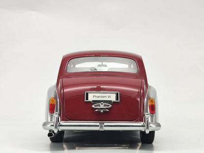 Kyosho 1/18 Rolls-Royce Phantom IV Silver Red Cover Alloy Simulation Model Car