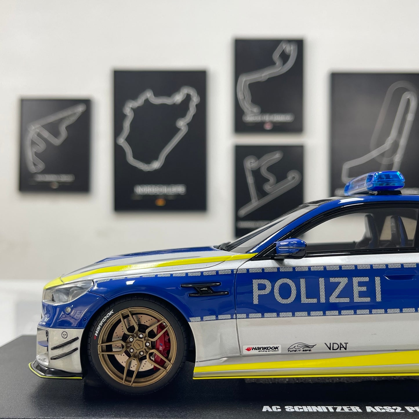 GT Spirit 1/18 BMW AC Schnitzer ACS2 Sport Polizei 2024 Blue/Silver Livery (GT573)