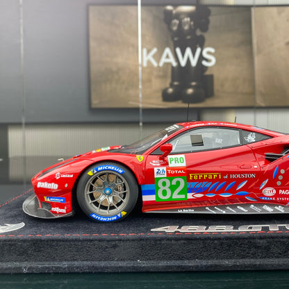BBR 1/18 Ferrari 488 GTE LM GTE PRO Team Risi Le Mans 2020 - N. 82