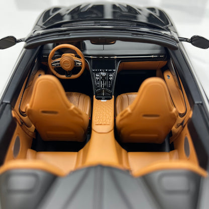 MOTORHELIX 1/18 Aston Martin DB12 Volante Convertible - Ink Black (MH398)