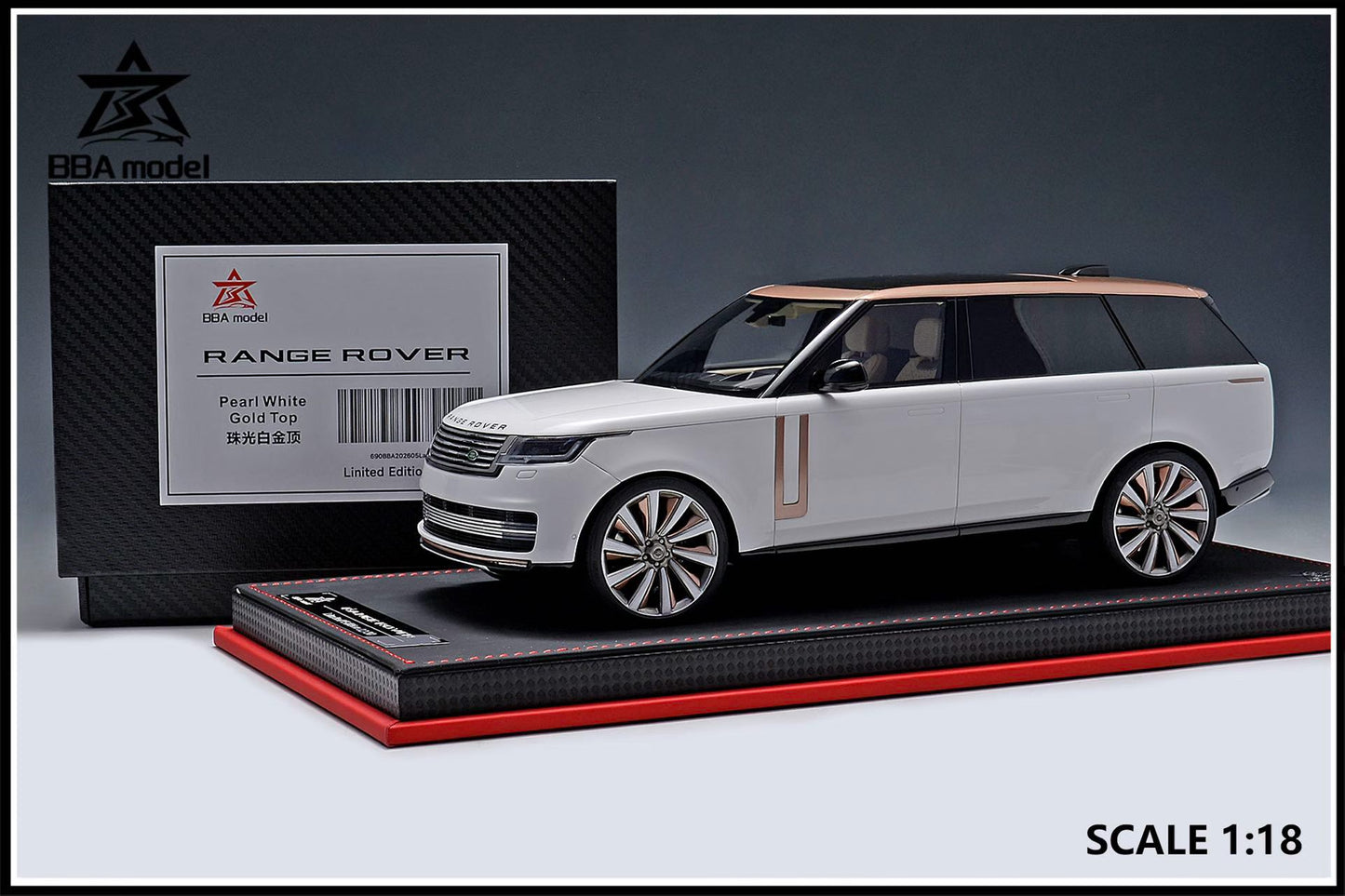 BBA model 1/18 Land Rover Range Rover Autobiography Long Wheelbase resin car model