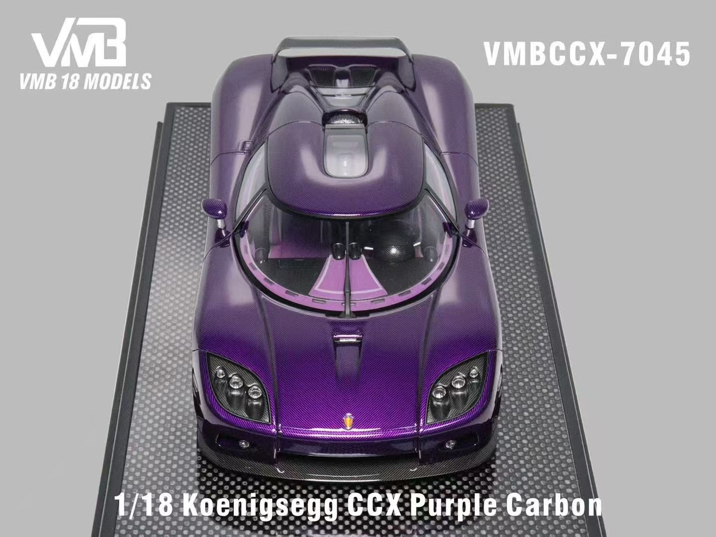 VMB 1/18 Koenigsegg CCX Purple Carbon Limited to 30 units