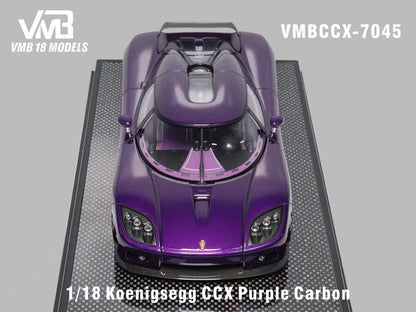 VMB 1/18 Koenigsegg CCX Purple Carbon Limited to 30 units