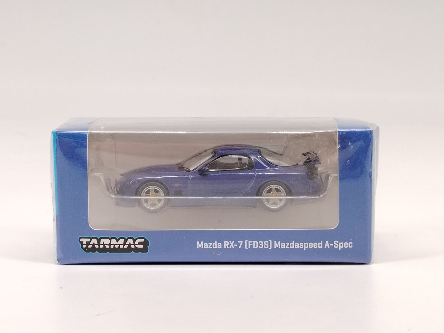 Tarmac Works 1/64 Mazda RX-7 FD3S Mazdaspeed A-Spec Blue Alloy Model T64G-012-BL