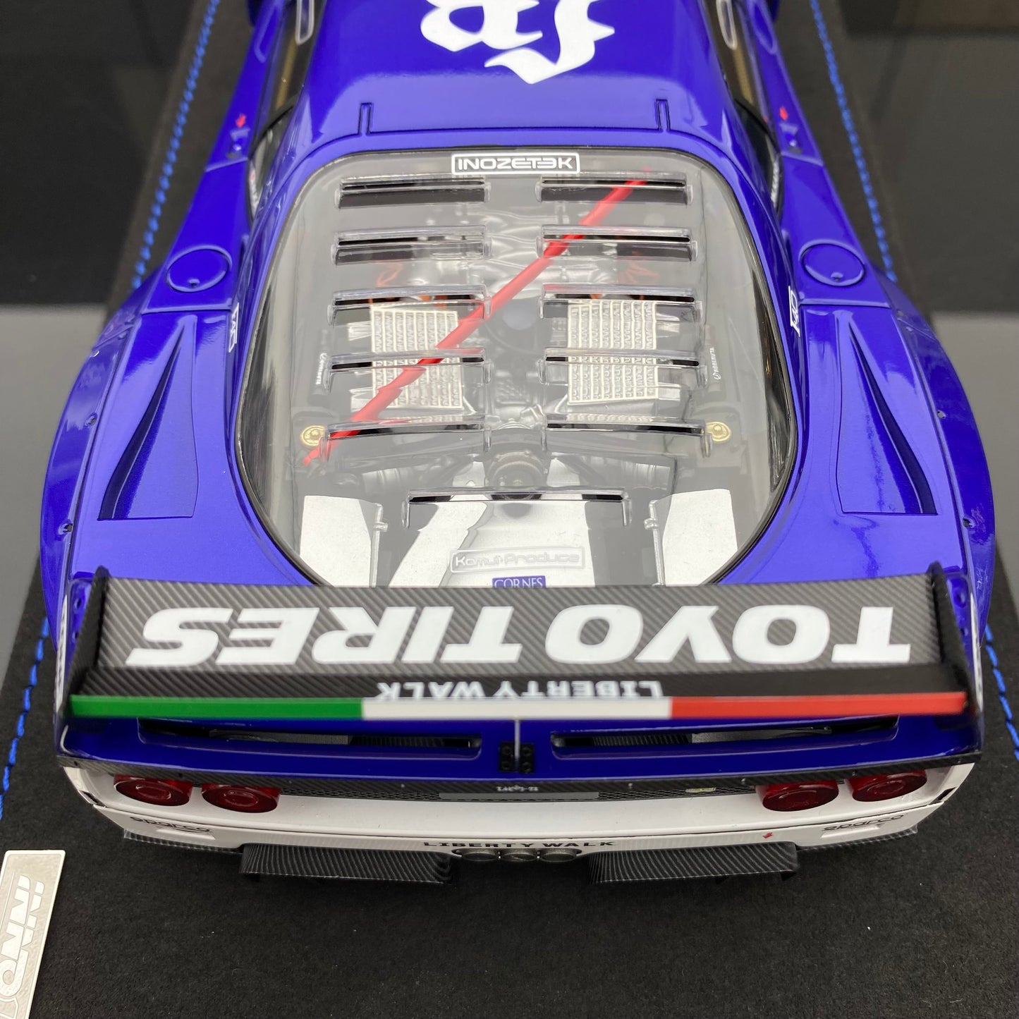 INNO 1/18 Ferrari LBWK F40 White Tokyo Auto Salon 2024 simulation car model ornaments
