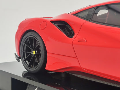 Amalgam 1/18 Ferrari 488 PISTA with Red Logo, Resin Model Car