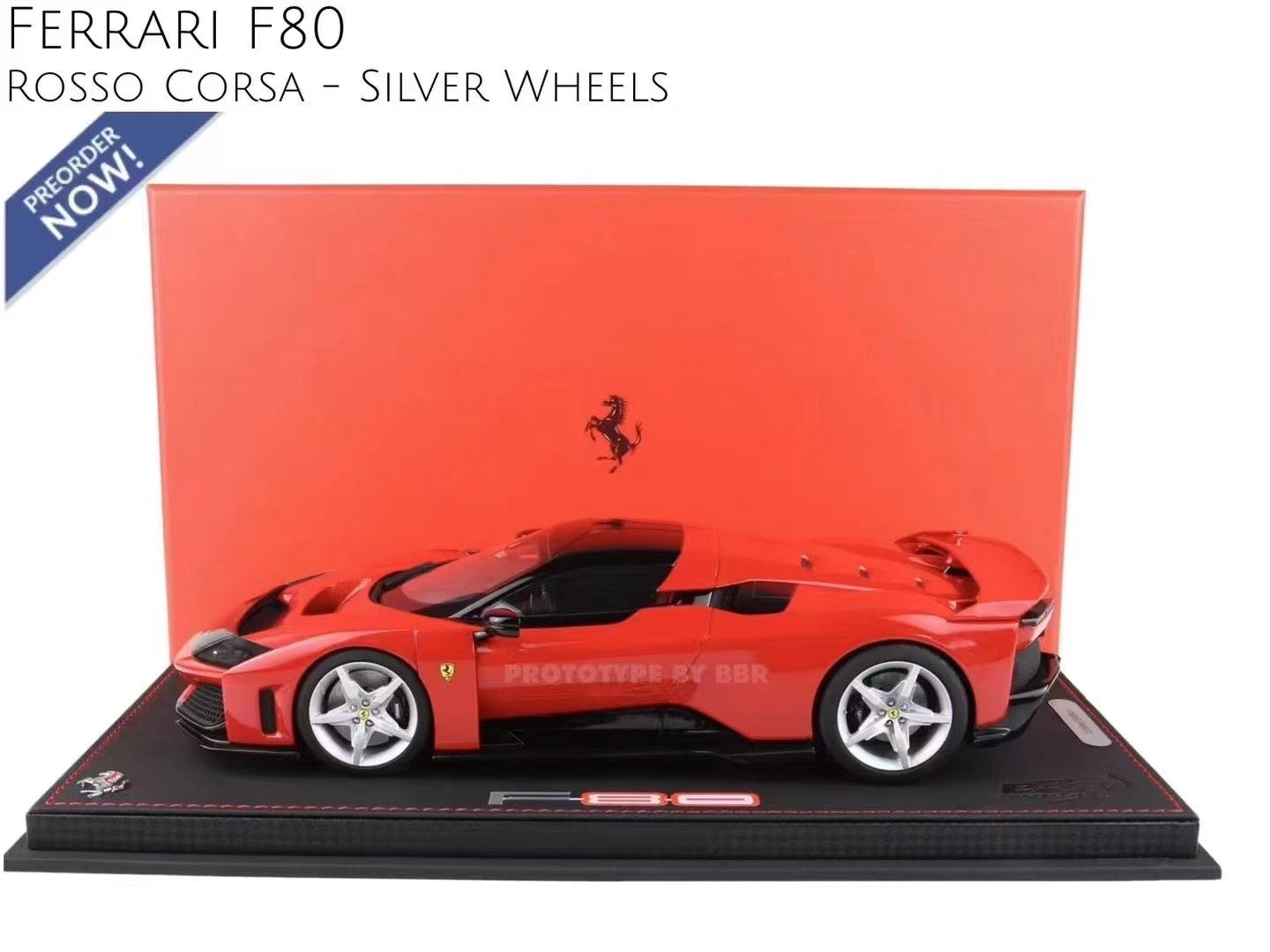pre-sell BBR 1/18 Ferrari F80 New Horse Standard Red Limited Edition Car Model Ornament
