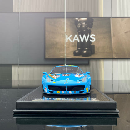 BBA MODEL 1/18 Ferrari 458 GT 1.0 Brown Bear Painting Car Model