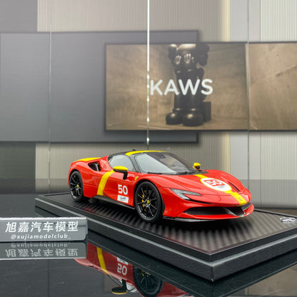 BBR 1/18 Ferrari SF90 Stradale Le Mans Red Limited Edition Car Model