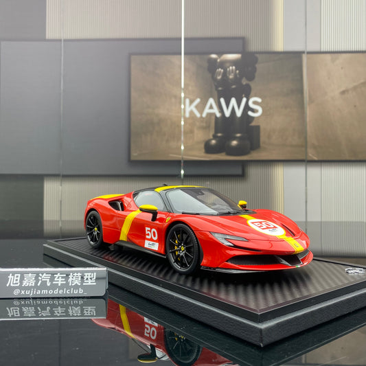 BBR 1/18 Ferrari SF90 Stradale Le Mans Red Limited Edition Car Model
