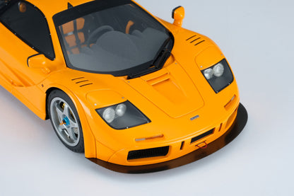 Amalgam 1/18 McLaren F1LM yellow simulation car model birthday gift ornament