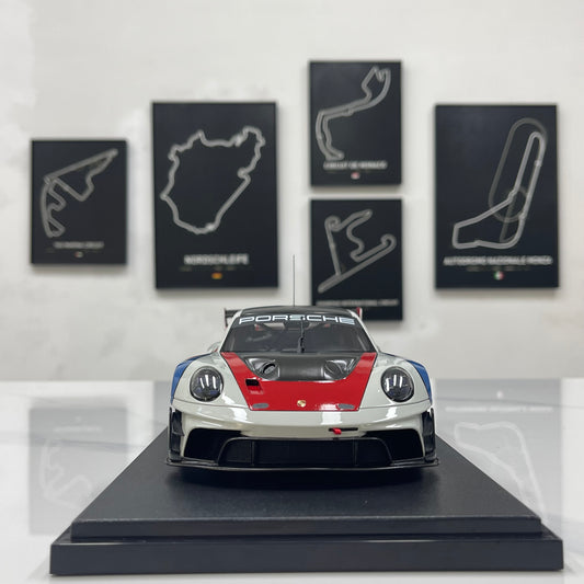 GT Spirit 1/18 Porsche 911 (992) GT3 R Rennsport White/Red Livery GT495