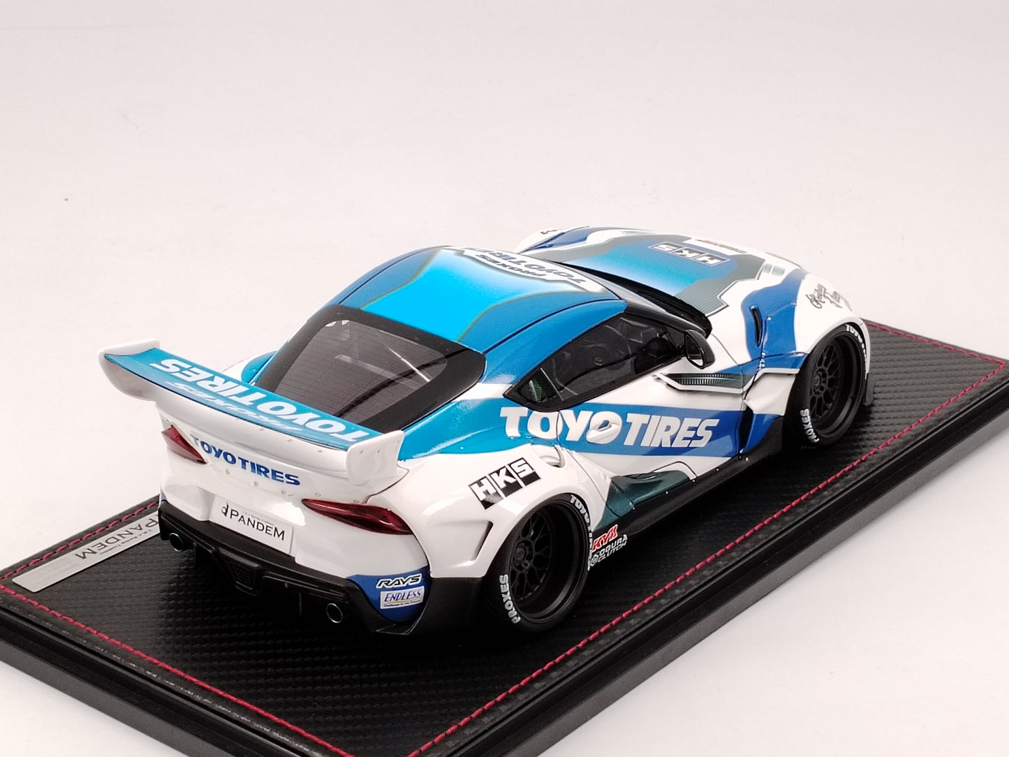 Ignition Model 1/18 Toyota PANDEM SUPRA A90 White and Blue IG2763
