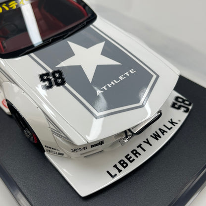TOPSPEED 1/18 Nissan GT-R R32 Kaido Works TAS 2025 White TS0695