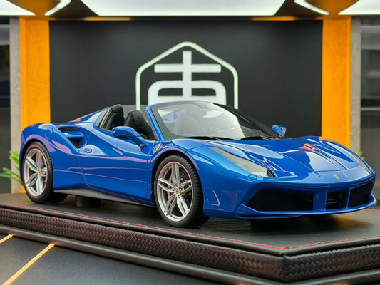 BBR 1:18 Ferrari 488 Spider IAA Frankfurt 2015 Met Blue 093/288 DDJ115