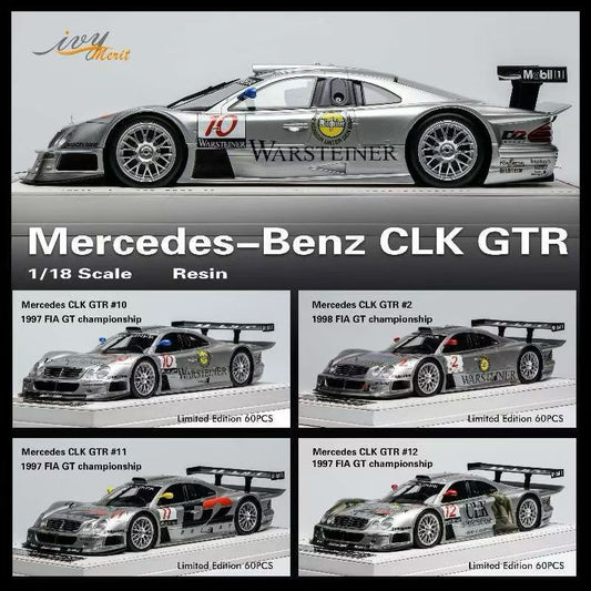 IVY 1/18 Mercedes-Benz CLK GTR 1997 racing car model figurine
