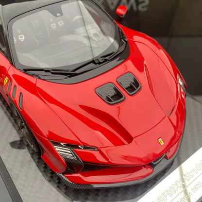 BBA MODEL 1/18 Ferrari SF90XX Standard Red Limited Edition Car Model Ornament