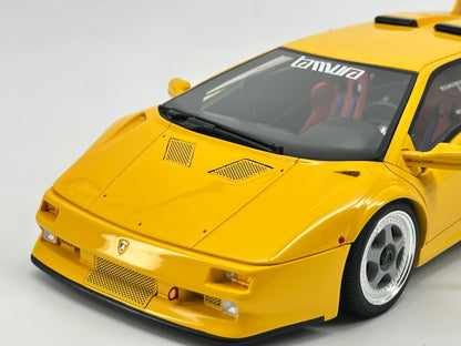GT Spirit 1/18 Lamborghini Diablo Jota Corsa Yellow Simulated Car Model