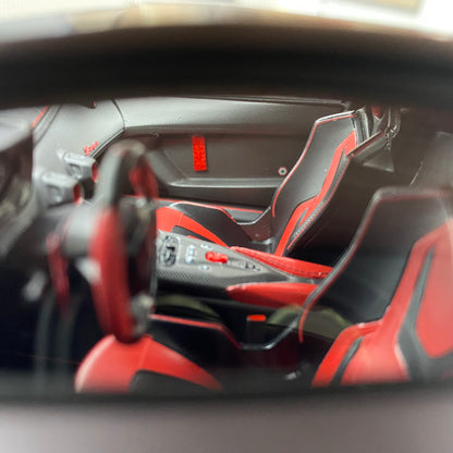MR 1/18 Lamborghini Invencible coche deportivo con techo rígido rojo metalizado modelo de coche de edición limitada