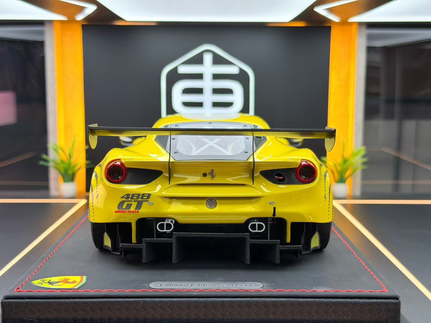 BBR 1/18 Ferrari 488 Modificata Yellow/Matt Silver Limited 248 pcs 230/248 DDJ007