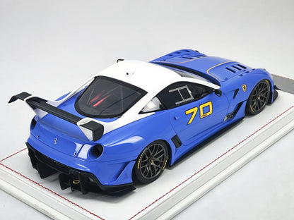 DG 1/18 Ferrari 599 XX EVO #70 Blue Simulation Car Model