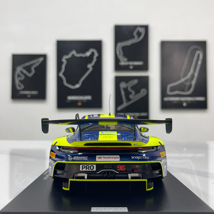 Spark 1/18 Porsche 911 (992) GT3 R – 2025 Spa 24 Hours Runner-up (Green Livery) – 18SB081