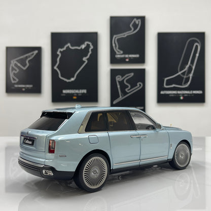 ZP 1/18 Rolls-Royce Cullinan BB Fishing Seat Edition Metallic Blue Alloy Simulation Model Car