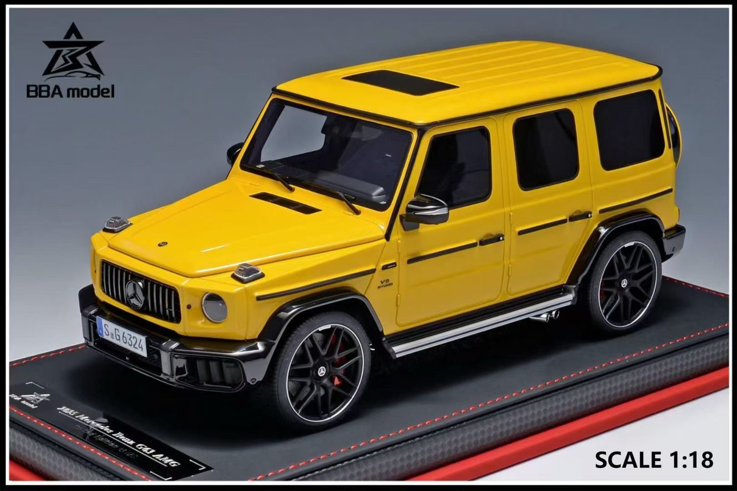 BBA model 1/18 2025 Mercedes-Benz-G63 AMG resin car model
