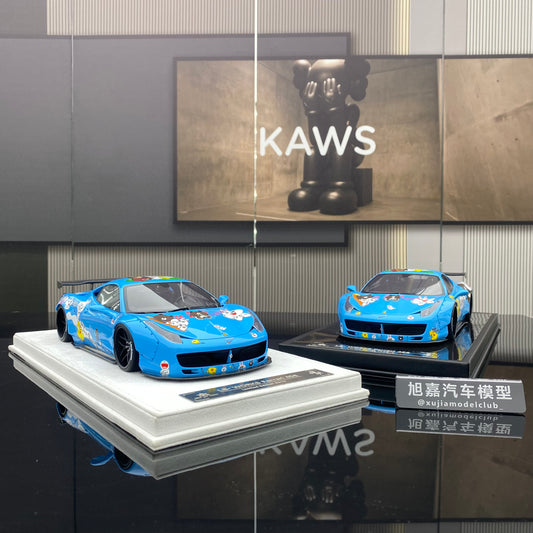 BBA MODEL 1/18 Ferrari 458 GT 1.0 Brown Bear Painting Car Model