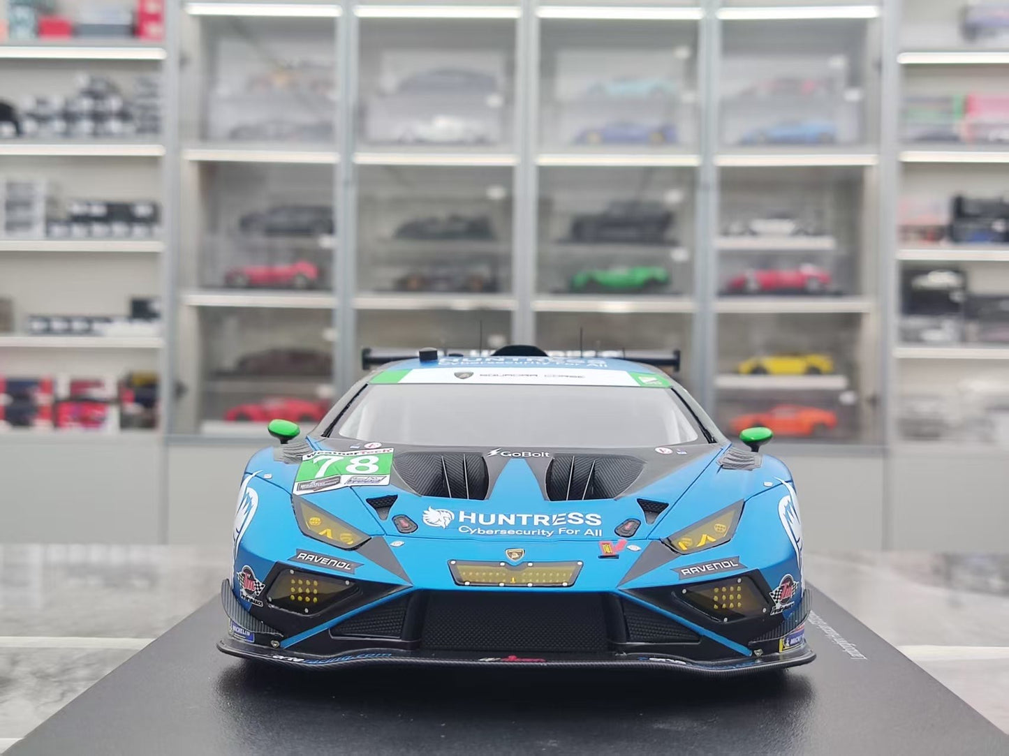 TOPSPEED 1/18 Lamborghini Huracán GT3 EVO2 #78 Forte Racing – Blue Livery (TS0685)
