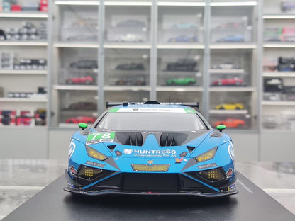 TOPSPEED 1/18 Lamborghini Huracán GT3 EVO2 #78 Forte Racing – Blue Livery (TS0685)