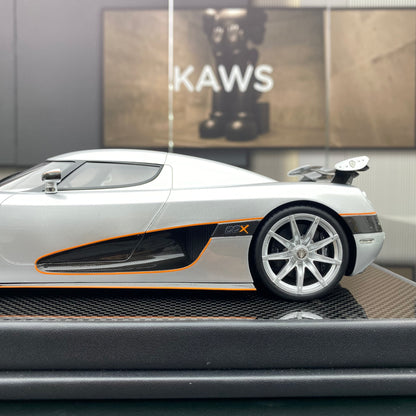 VMB 1/18 Koenigsegg CCX silver carbon fiber limited edition car model