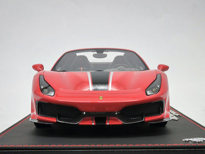 BBR 1/18 Ferrari 488 Pista Spider Standard Red Resin Car Model