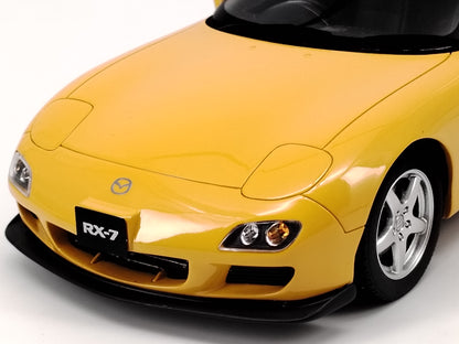OTTO 1/18 Mazda RX7 FD TYPE R yellow simulation car model ornaments
