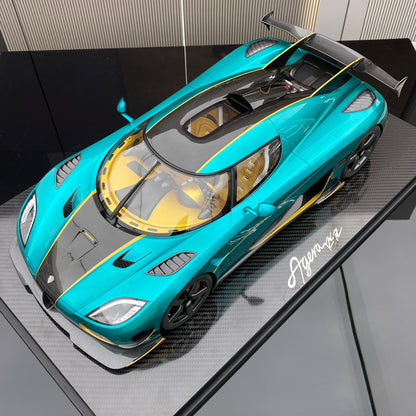 FRONTIART FA 1/8 Koenigsegg Agera RSR Ocean Blue Limited Edition Car Model Ornament